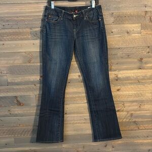 LIKE NEW - Lola Boot Cut , Lucky Brand Dark Denim - size 8